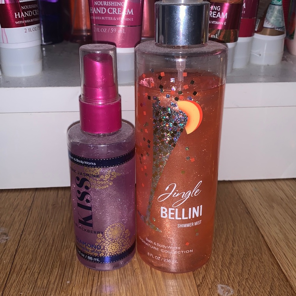 2 bath and body works shimmer mists
